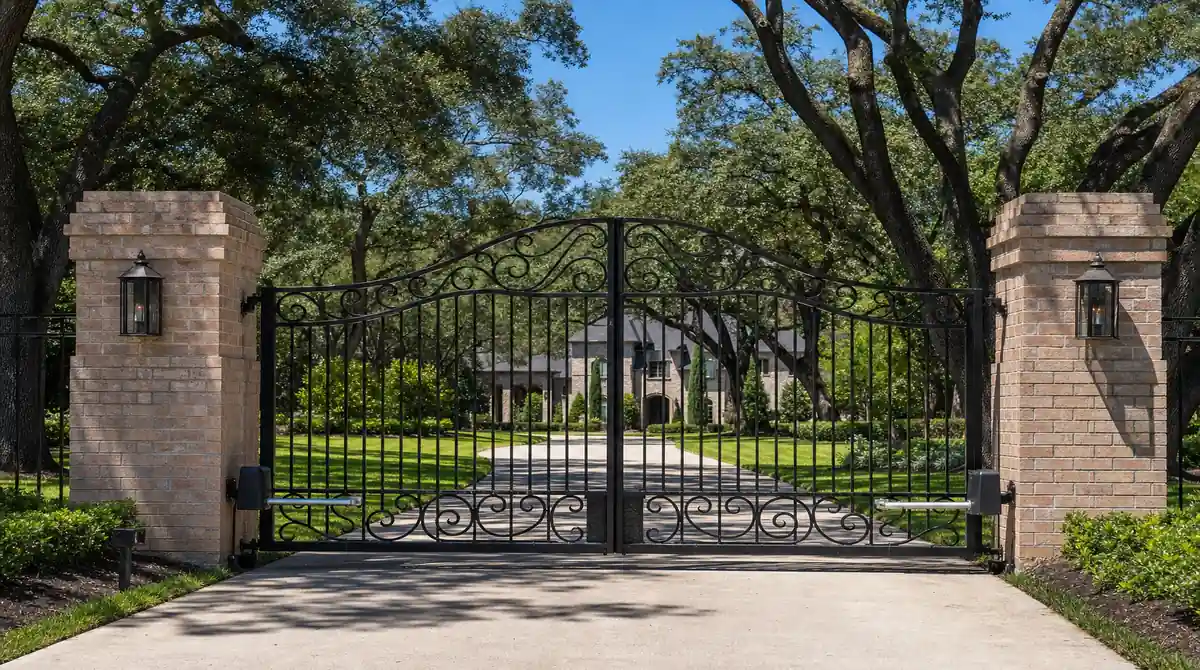 Driveway Gate Installation in Houston, TX: Materials, Sizing, and Automation