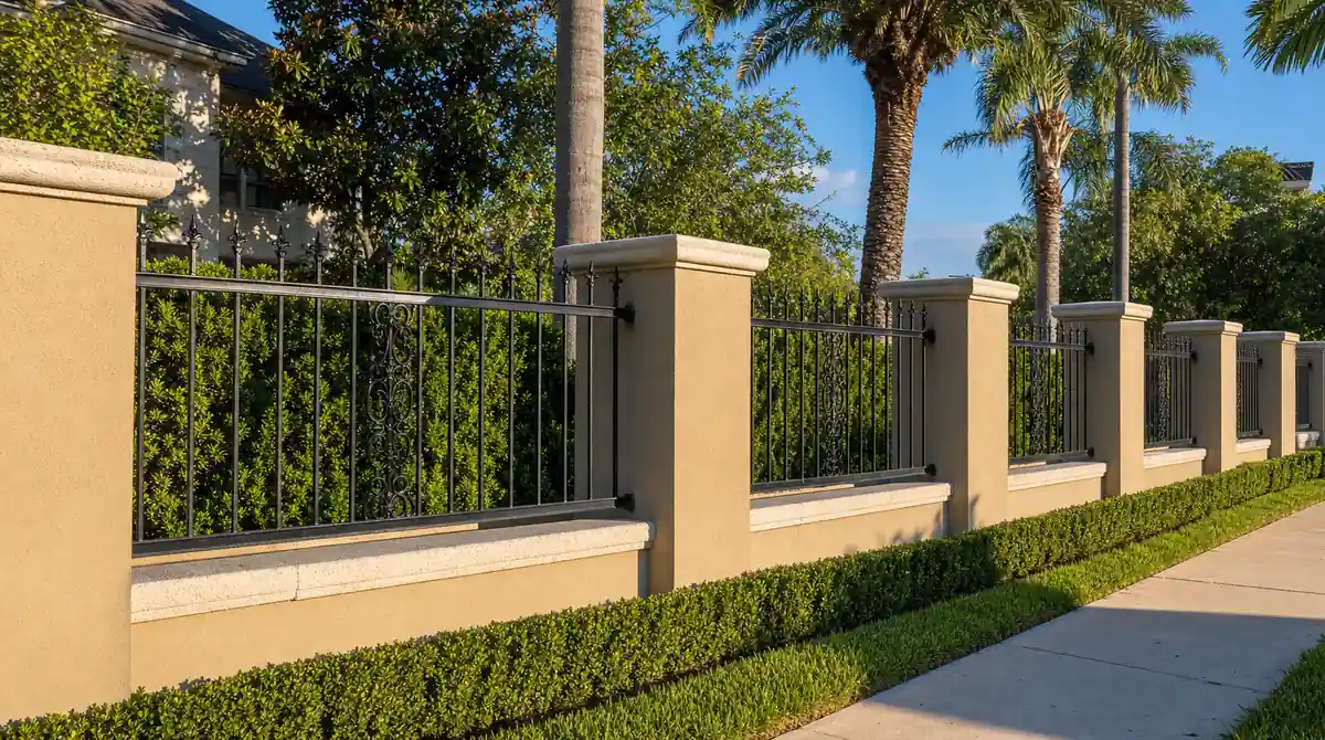 Masonry Fence in Houston, TX: Concrete Block, Brick, and Stone Wall Options