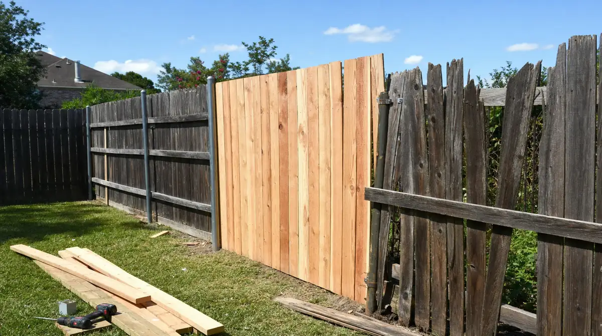 Wood Fence Repair in Houston, TX: Posts, Boards, Gates, and Storm Damage