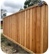 Board-on-Board cedar fence — Griffin Fence Houston, TX