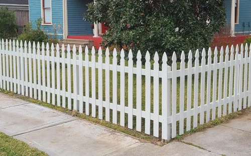 White Picket Fence cedar fence — Griffin Fence Houston, TX