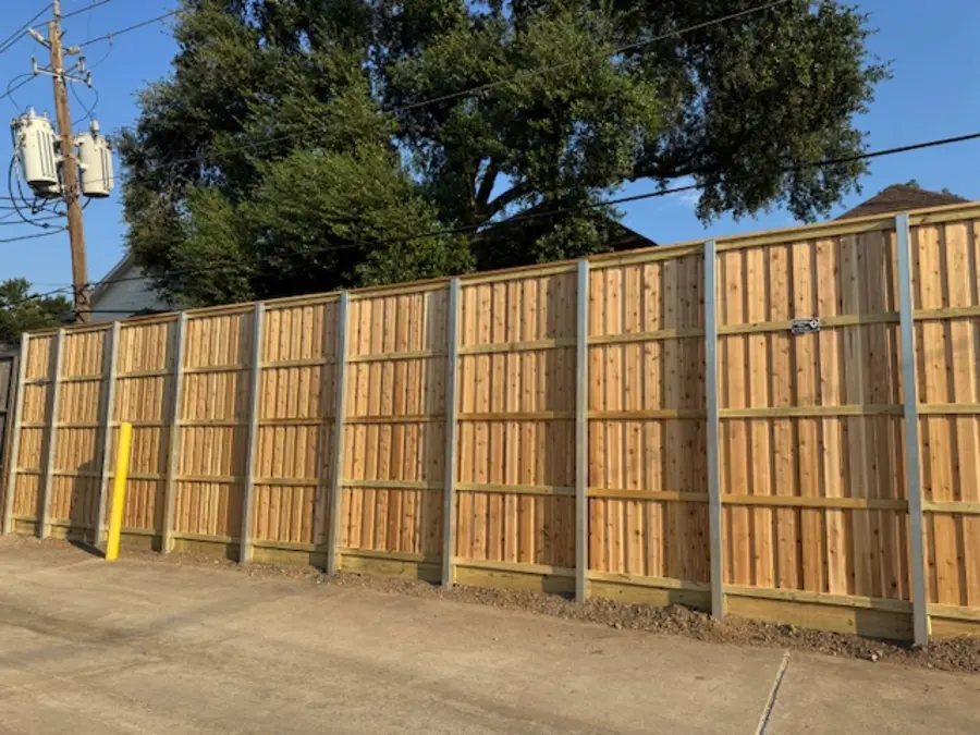 Fence installation work by Griffin Fence crew Houston TX
